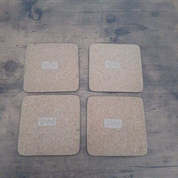 Lifestyle UK Purple Artichoke Cork Back Coasters Set of 4 - Picture 5 of 12